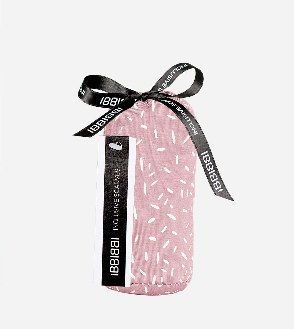 Pañuelo oncológico Confetti Rosa